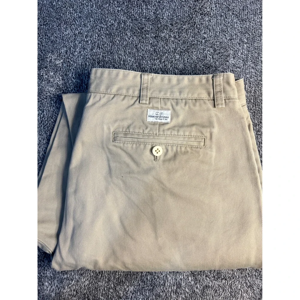 Vineyard Vines Mens Club Pant Khaki Chino Straight Leg Cotton Trousers 38x32